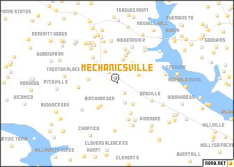 map of Mechanicsville