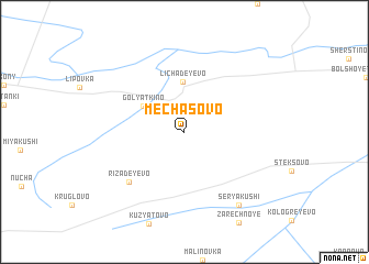 map of Mechasovo