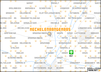 map of Mechelen-aan-de-Maas