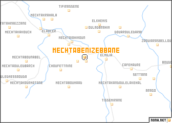 map of Mechta Beni Zebbâne