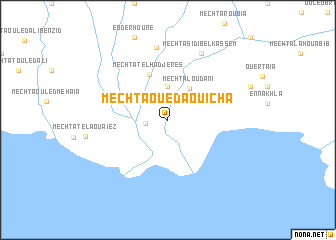 map of Mechta Oued Aouicha
