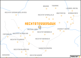 map of Mechtat es Serdouk