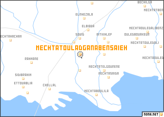 map of Mechtat Oulad Gana Ben Saïeh