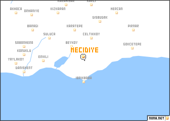 map of Mecidiye