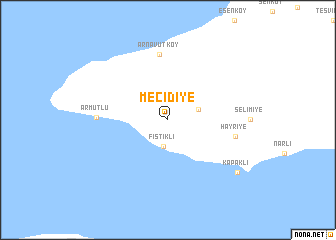 map of Mecidiye