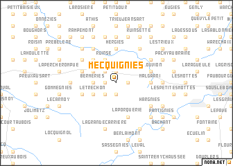 map of Mecquignies