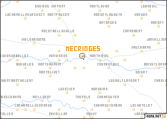 map of Mécringes