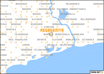 map of Medadeniya