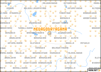 map of Medagodayagama