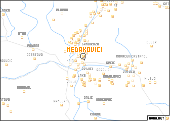 map of Medakovići