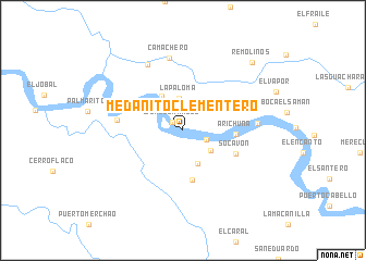 map of Medanito Clementero