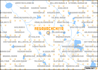 map of Medawachchiya