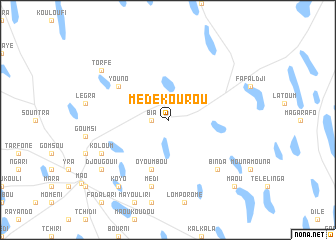 map of Médékourou