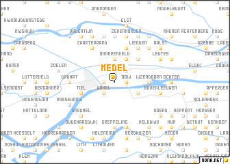 map of Medel