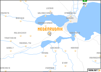 map of Meden Rudnik