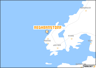 map of Medhamnstorp