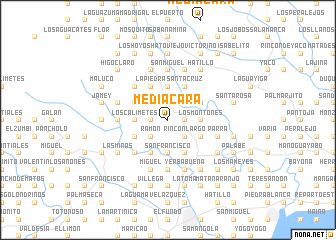 map of Media Cara