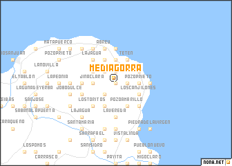 map of Media Gorra