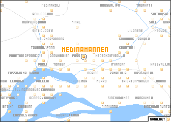 map of Medina Mannen