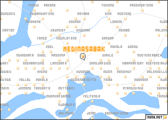 map of Médina-Sabak