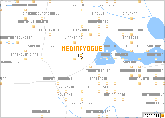 map of Médina Yogué