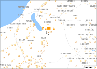 map of Médine