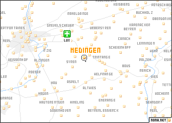 map of Medingen