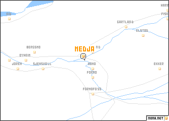 map of Medjå