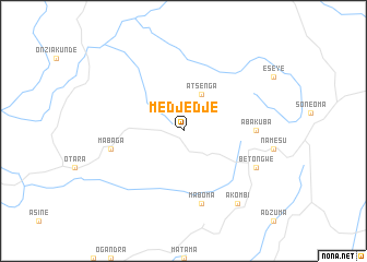 map of Medjedje