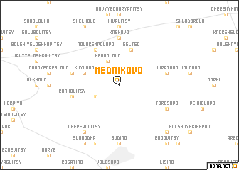 map of Mednikovo