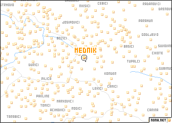 map of Mednik