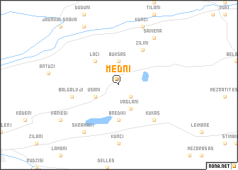 map of Medņi