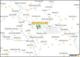 map of Medoševac