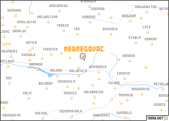 map of Medregovac