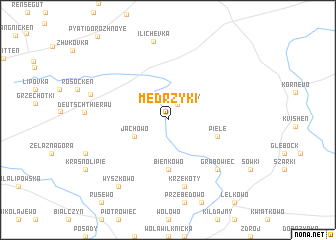 map of Mędrzyki
