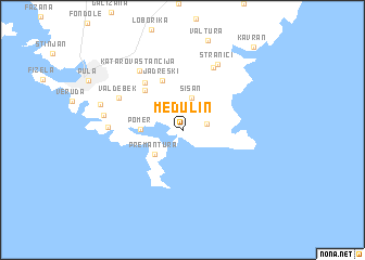 map of Medulin