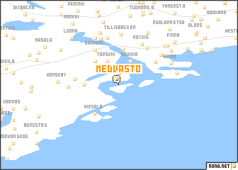 map of Medvastö