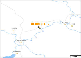 map of Medveditsa