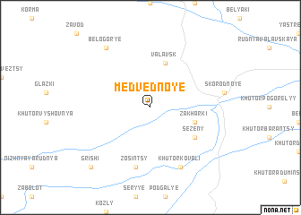 map of Medvednoye