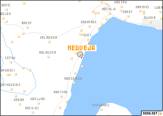 map of Medveja