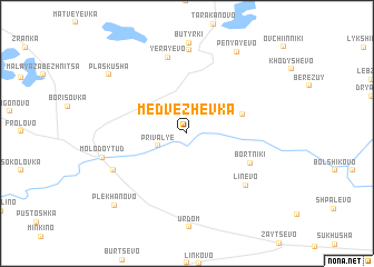 map of Medvezhevka