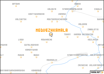 map of Medvezhka Mala