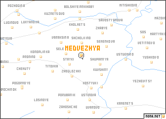 map of Medvezh\