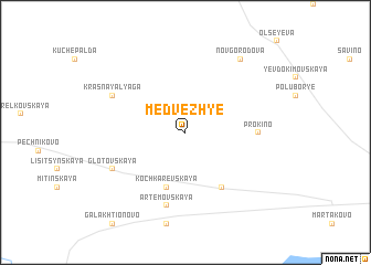 map of Medvezh\