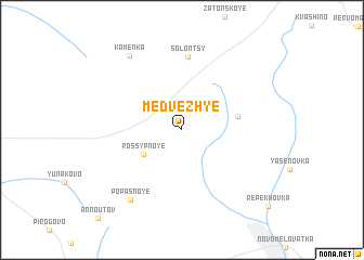 map of Medvezh\