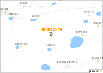 map of Medvezh\