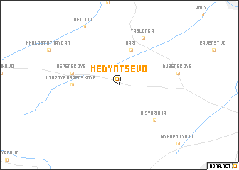 map of Medyntsevo