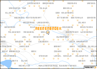 map of Meerenbroek