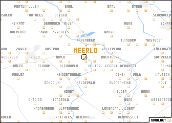 map of Meerlo