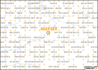 map of Meersen